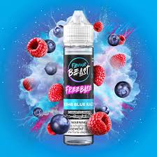Flavour Beast E-Juice, Free-Base, 60ml,3mg, Bomb Blue Razz