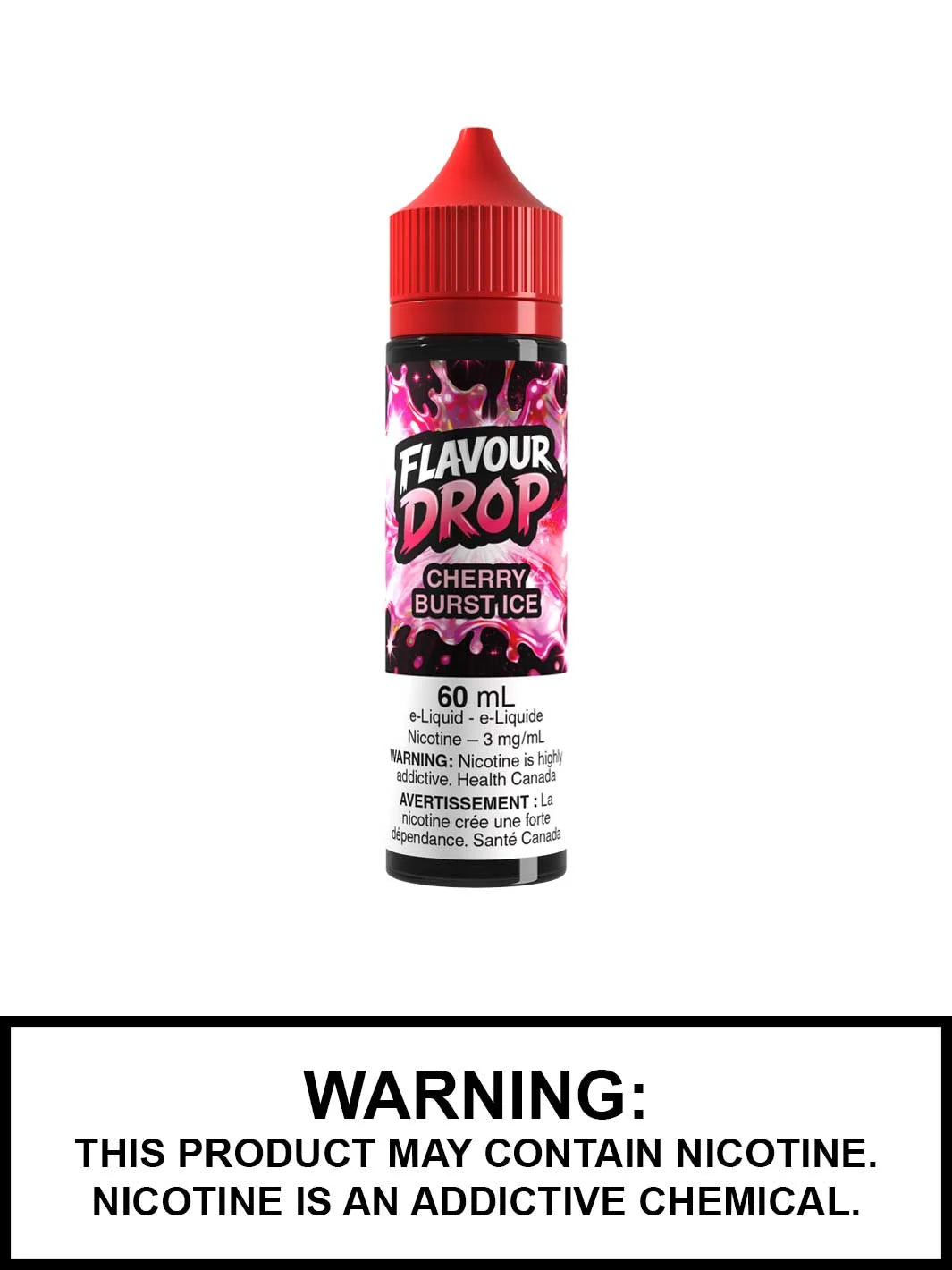 Flavour Drop 60ml 3mg Cheery Burst Ice.