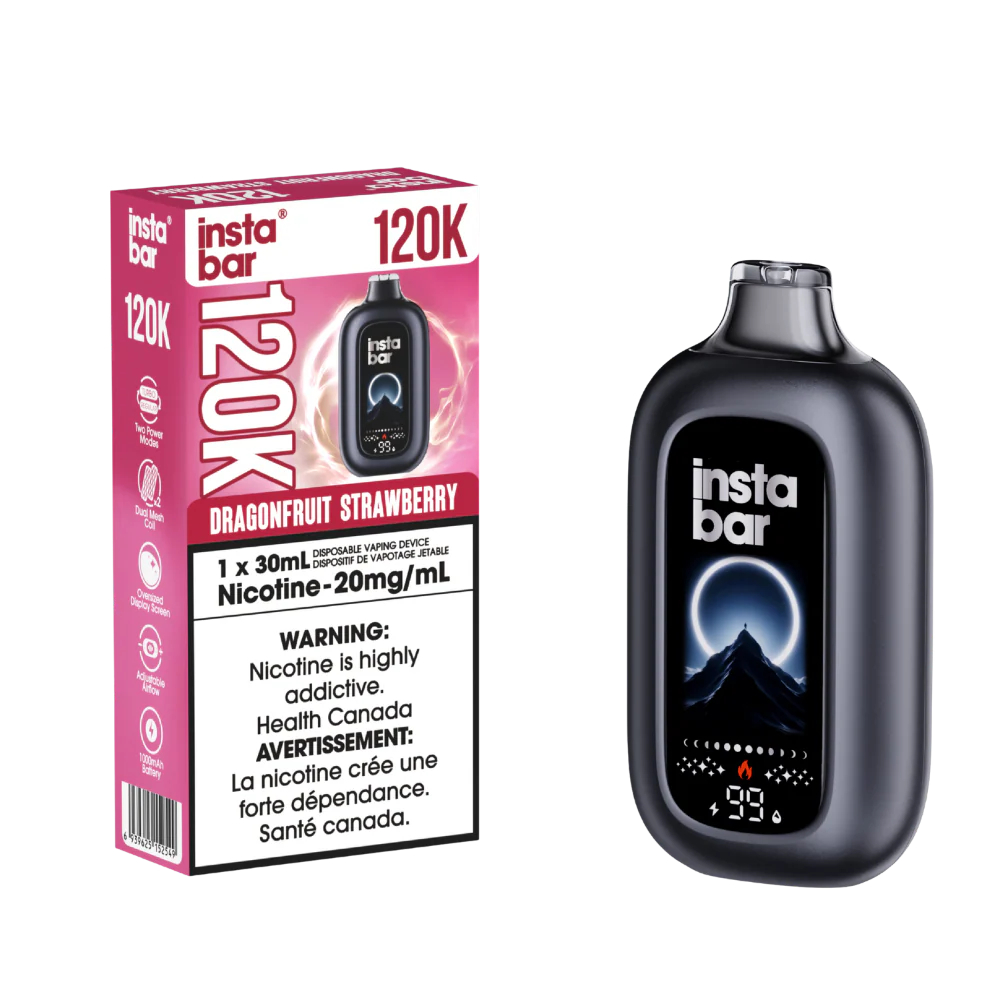 Insta Bar 120K dragonfruit Strawberry.