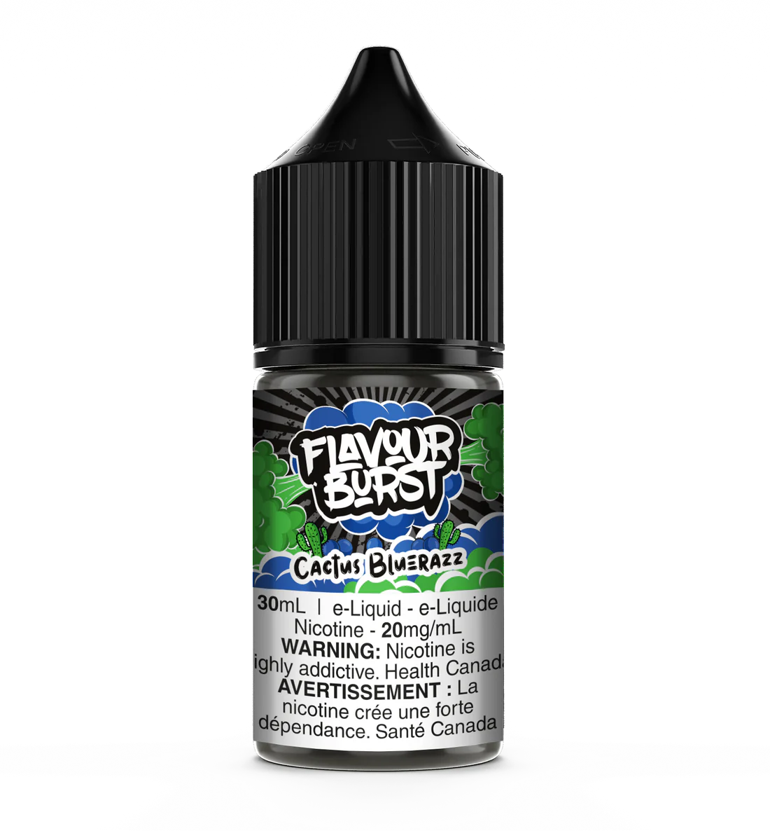 Flavour Burst E-Liquid Salts 20mg/30mL - Frozen Cactus Bluerazz