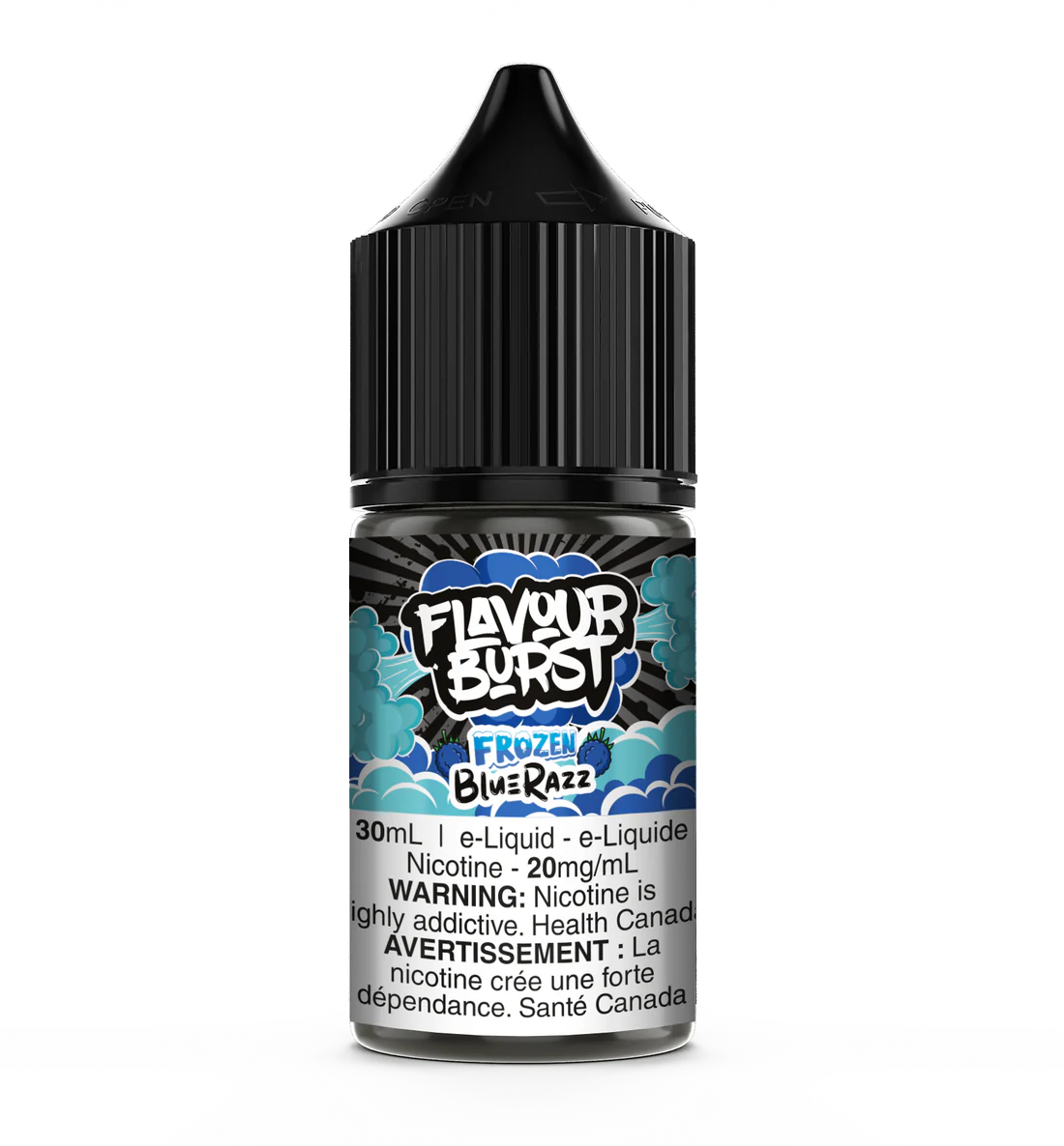 Flavour Burst E-Liquid Salts 20mg/30mL - Frozen Bluerazz