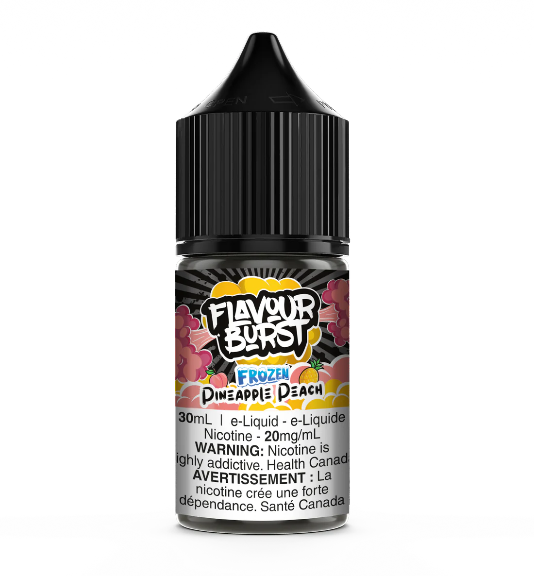 Flavour Burst E-Liquid Salts 20mg/30mL - Frozen Pineapple Peach