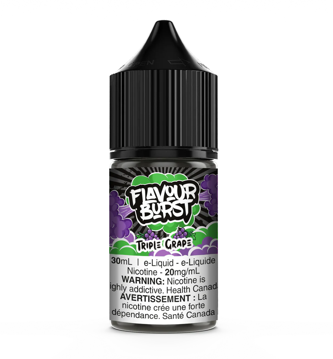 Flavour Burst E-Liquid Salts 20mg/30mL - Frozen Triple Grape