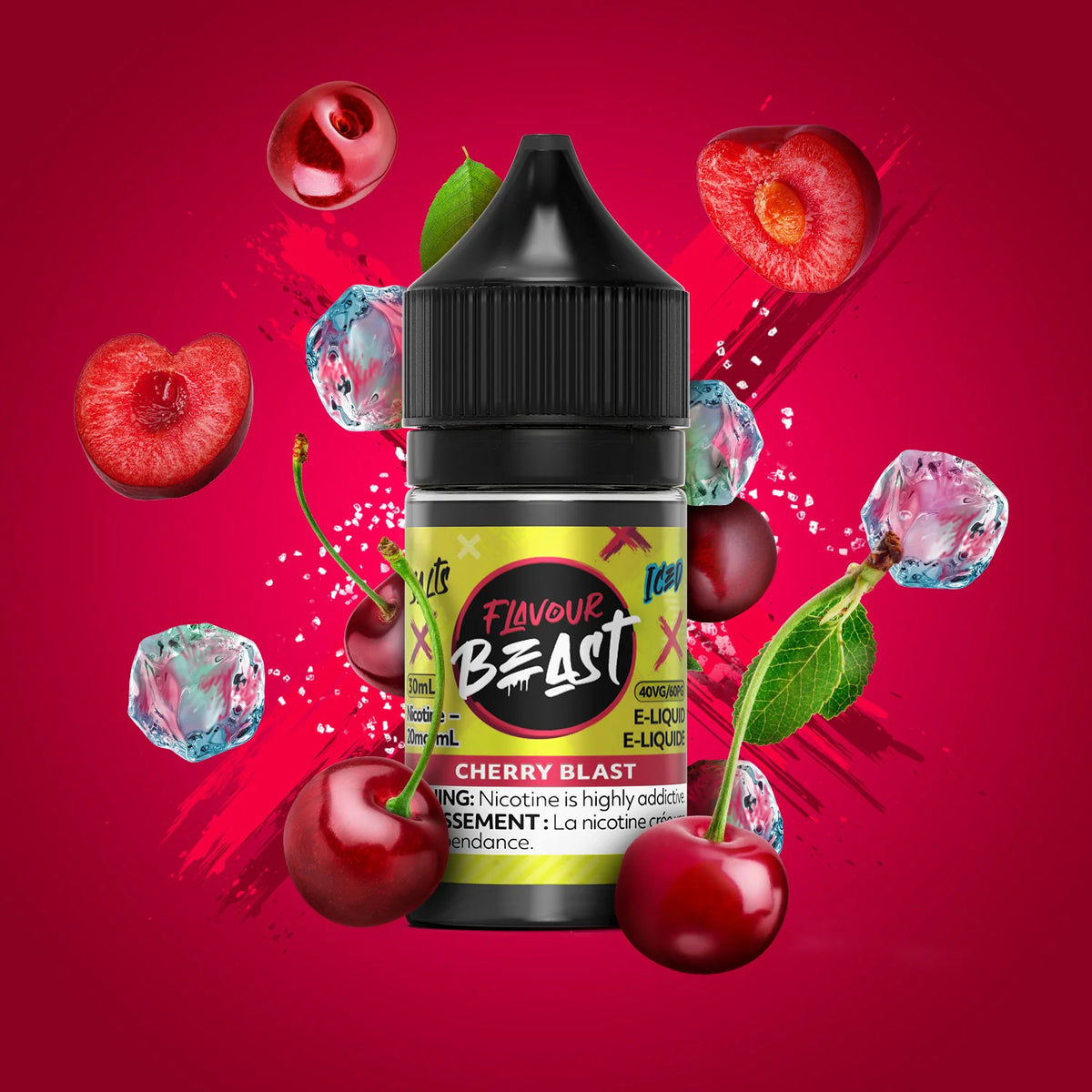 Flavour Beast-Salt Nic- 30ml, 20mg,- Cherry blast