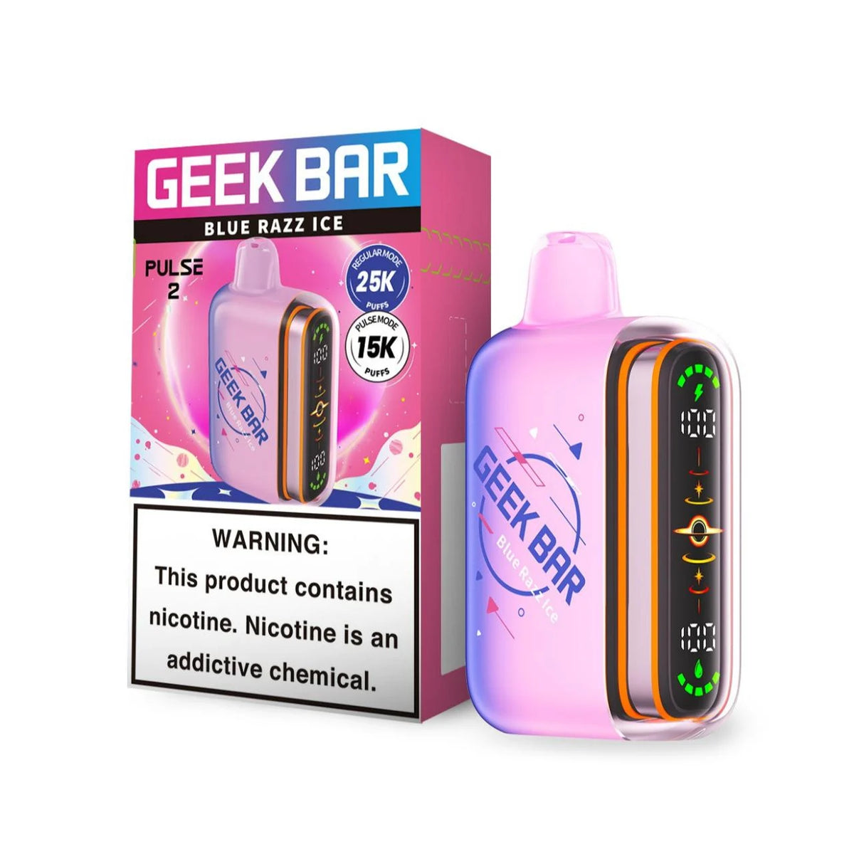 Geek Bar Pulse 2 Blue Razz Ice.