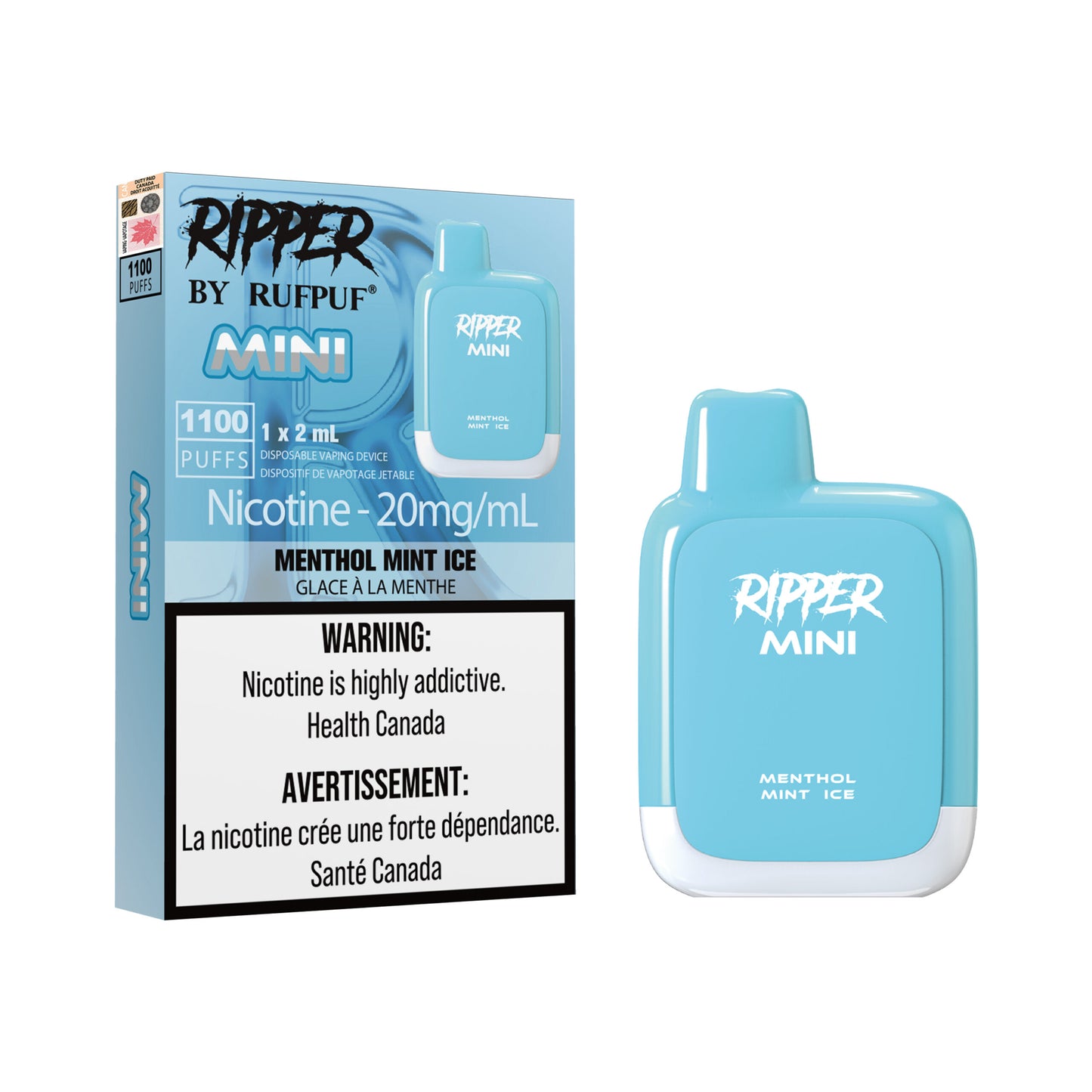 RUFPUF RIPPER MINI 1100 MENTHOL MINT ICE