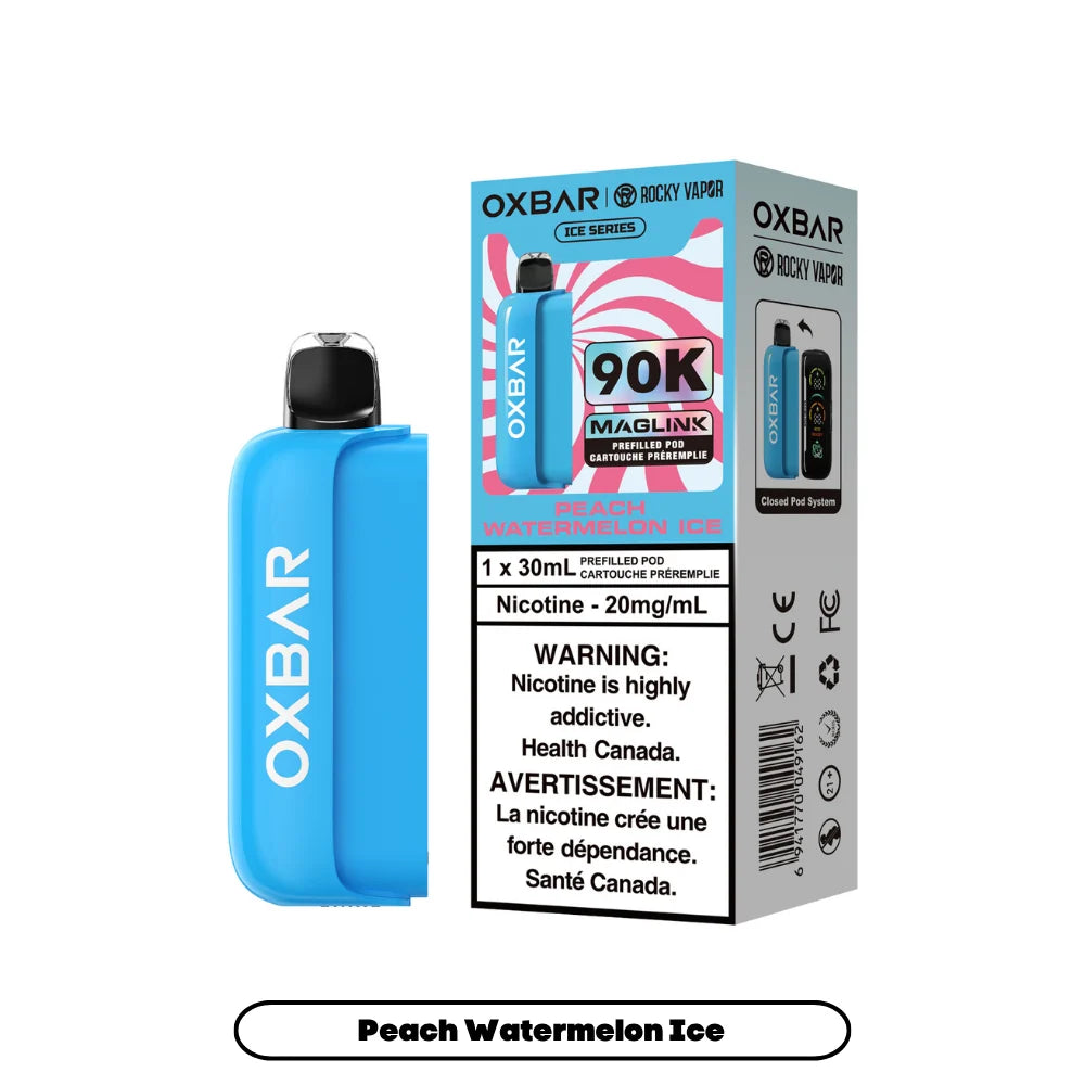 OXBAR Maglink 90K Peach Watermelon Ice.