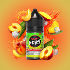 Flavour Beast-Salt Nic- 30ml, 20mg,-- Super Sour Peach