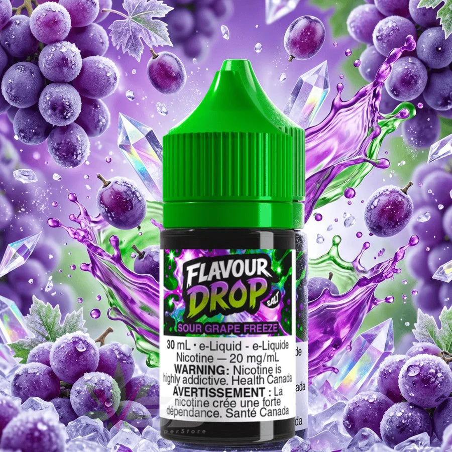 Flavour Drop 30ml Sour Grape Freeze.