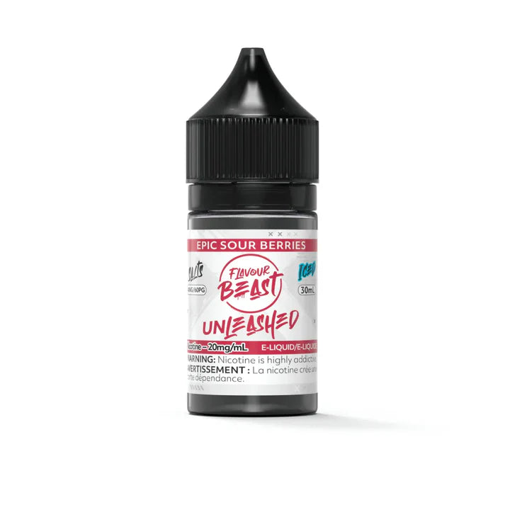 Flavour Beast E-Liquid Unleashed Salt 30mL/20 MG - Epic Sour Berries