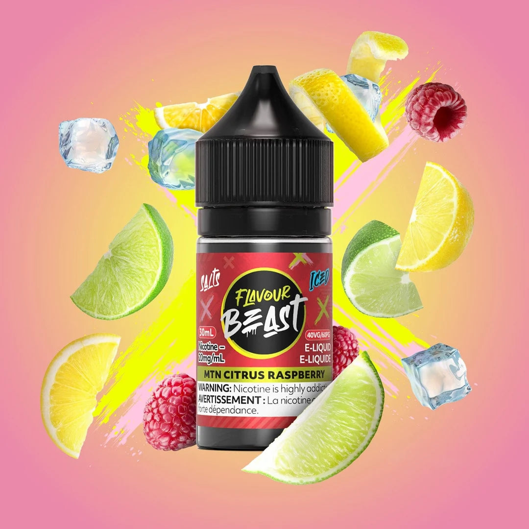 Flavour Beast-Salt Nic- 30ml, 20mg - MTN Citrus Raspberry
