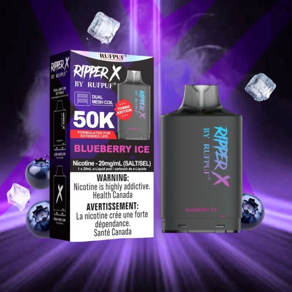 Ripper X 50K Blueberry Ice.