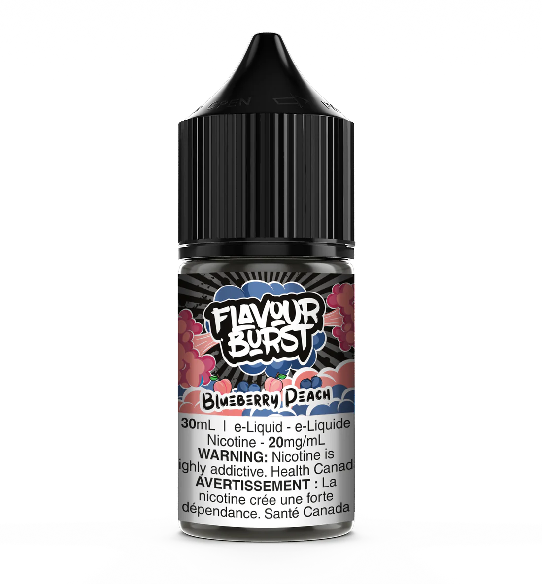 Flavour Burst E-Liquid Salts 20mg/30mL - Blueberry Peach