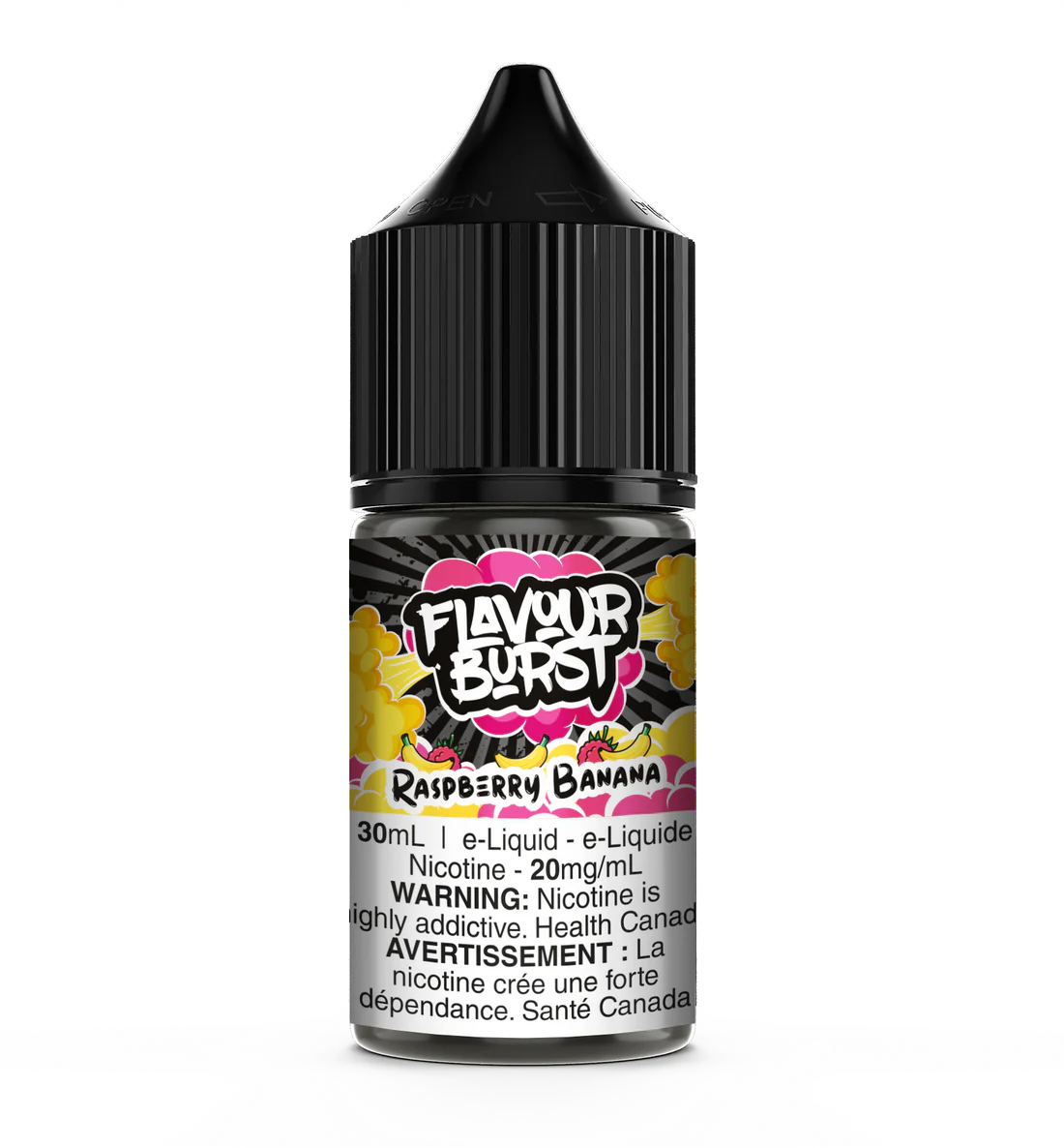Flavour Burst E-Liquid Salts 20mg/30mL - Raspberry Banana