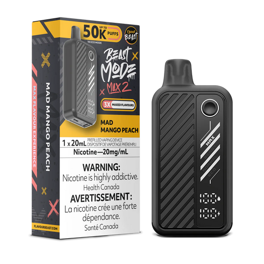 Flavour Beast Beast Mode Max2 50K Disposable - Mad Mango Peach