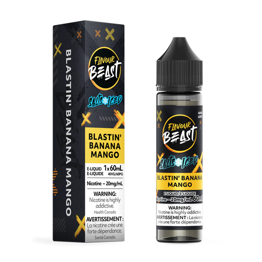 Flavour Beast Salt Nic--60ml, 20mg, Blasting Banana Mango