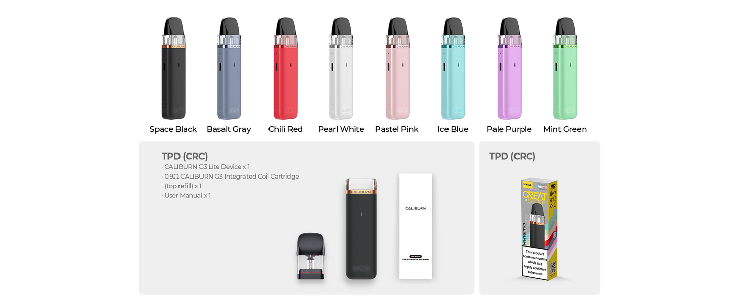 Caliburn G3 Lite Device Kit Pastel Pink