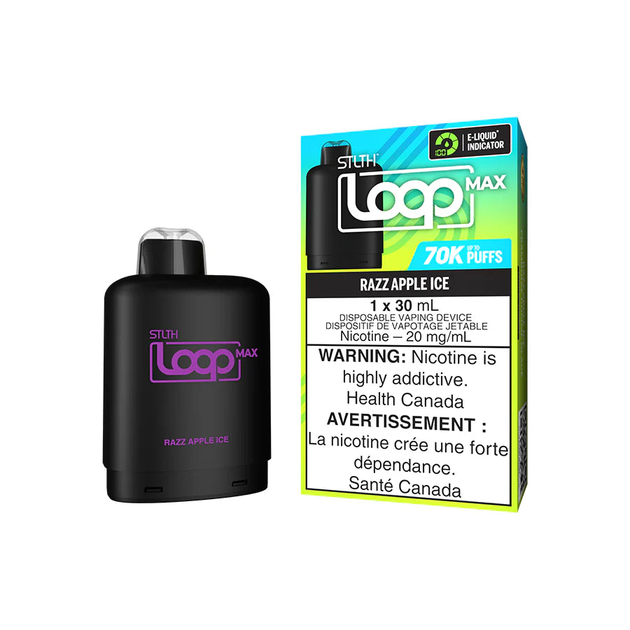 STLTH LOOP MAX POD PACK 70K- RAZZ APPLE ICE