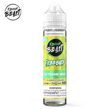 Flavour Beast E-Juice, Free-Base, Extreme Mint, 60ml, 3ml