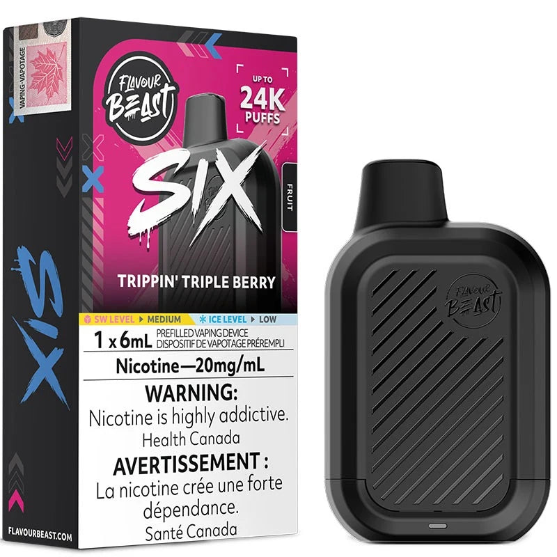 Flavour Beast SIX 24K Trippin' Tripple Berry.