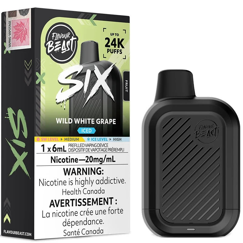 Flavour Beast SIX 24K Wild White Grape.