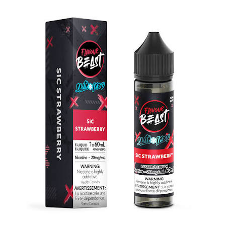 Flavour Beast Salt Nic--60ml, 20mg, Sic Strawberry